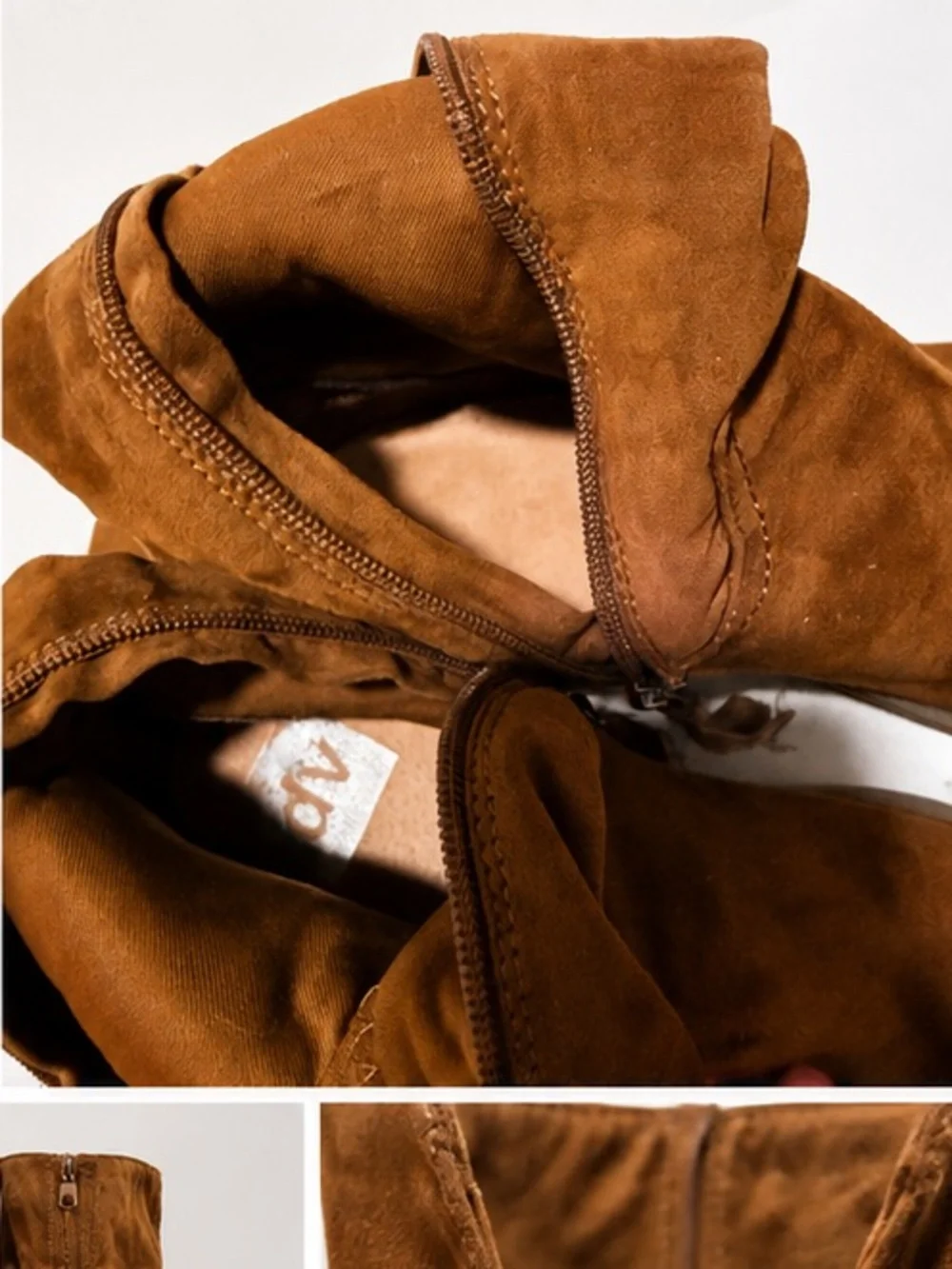 DV by Dolce Vita Chestnut Brown Suede Over-the-Knee Block Heel Boots